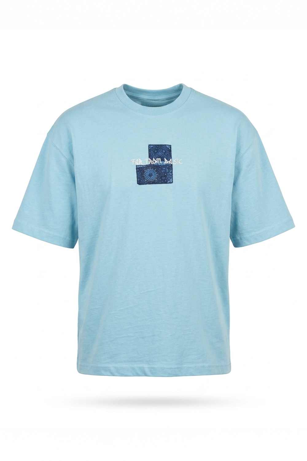 Erkek Ffb Patch Oversize T-Shirt Bebe Mavi - 4