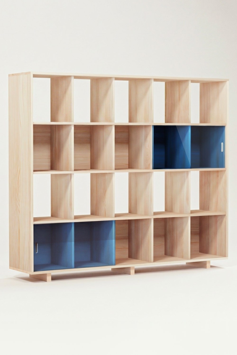 Grid 04 Plex Masif Ahşap Raf - 3