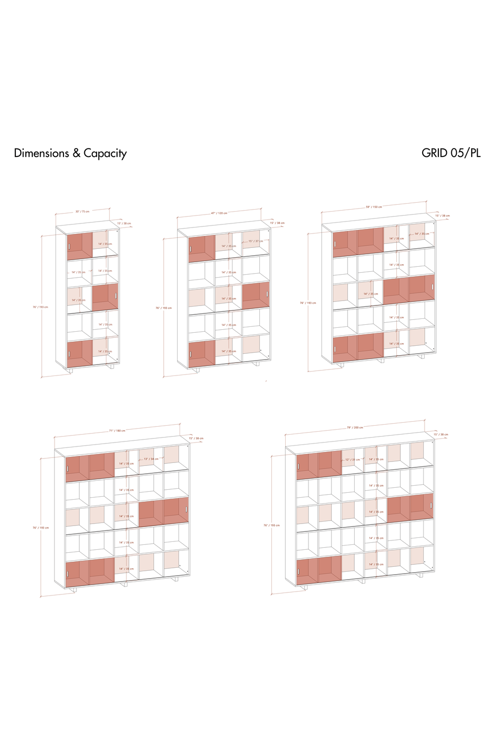 Grid 05 Plex Masif Ahşap Raf - 9