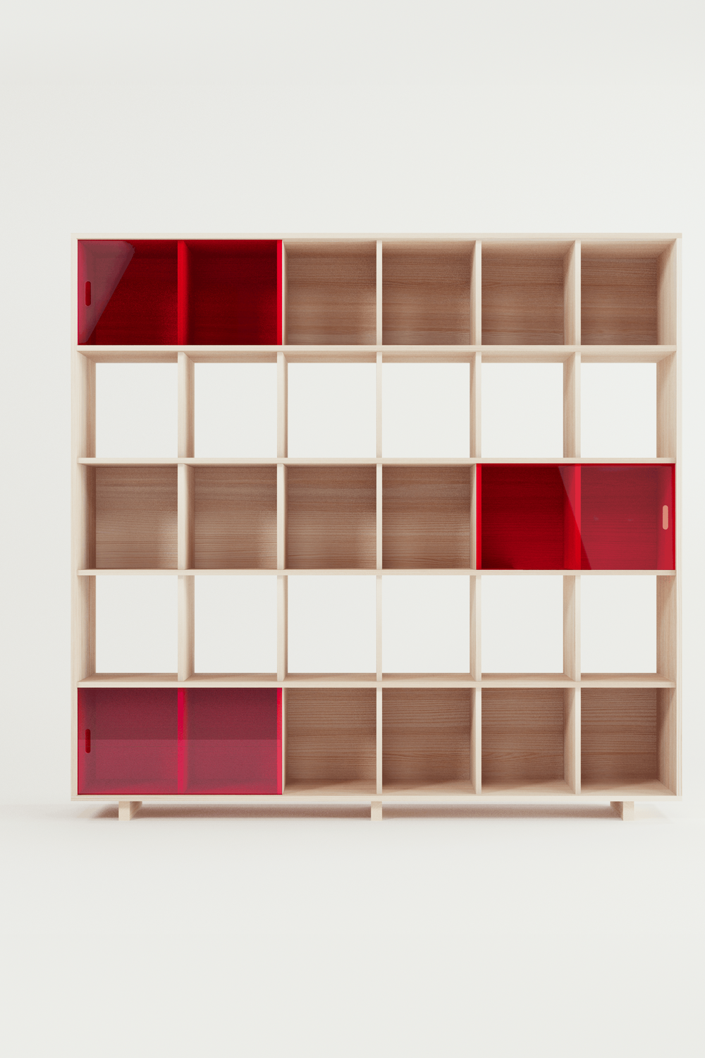 Grid 05 Plex Masif Ahşap Raf - 5