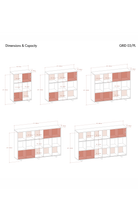 Grid 03 Plex Masif Ahşap Raf - 5