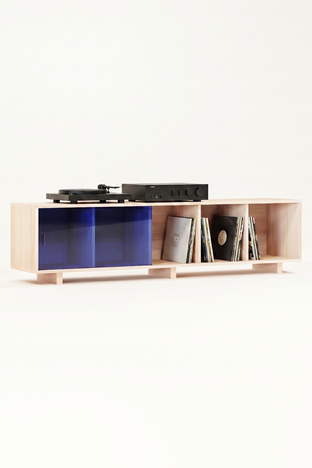 Grid 01 Plex Masif Ahşap Raf - 9