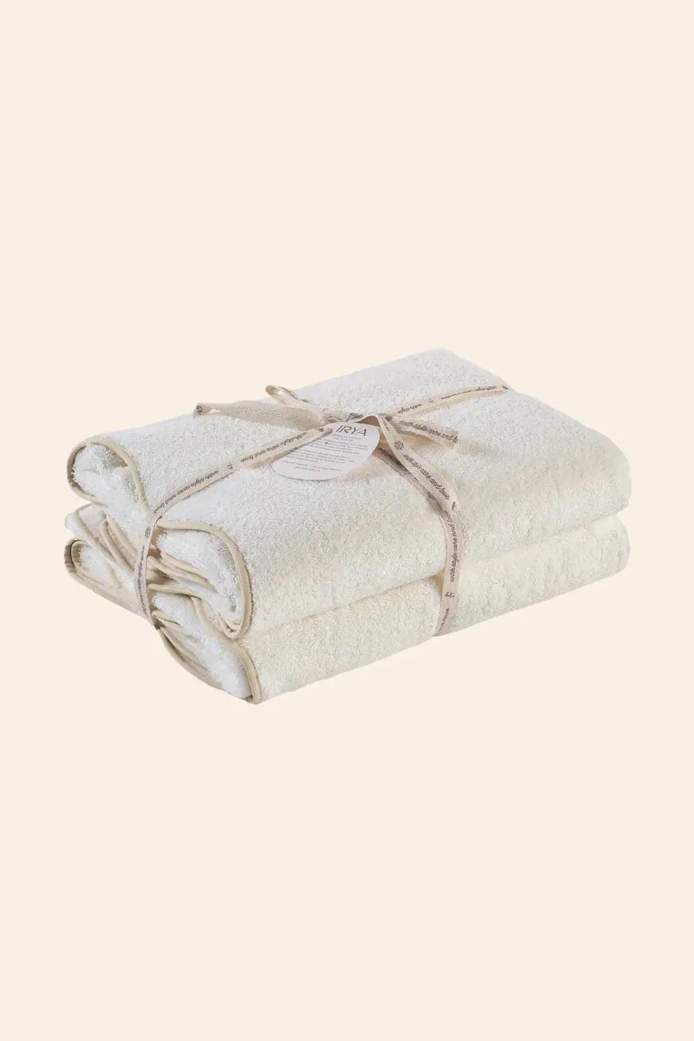 Scallop %100 Pamuk Havlu Seti Ecru+Desert Sand - 0