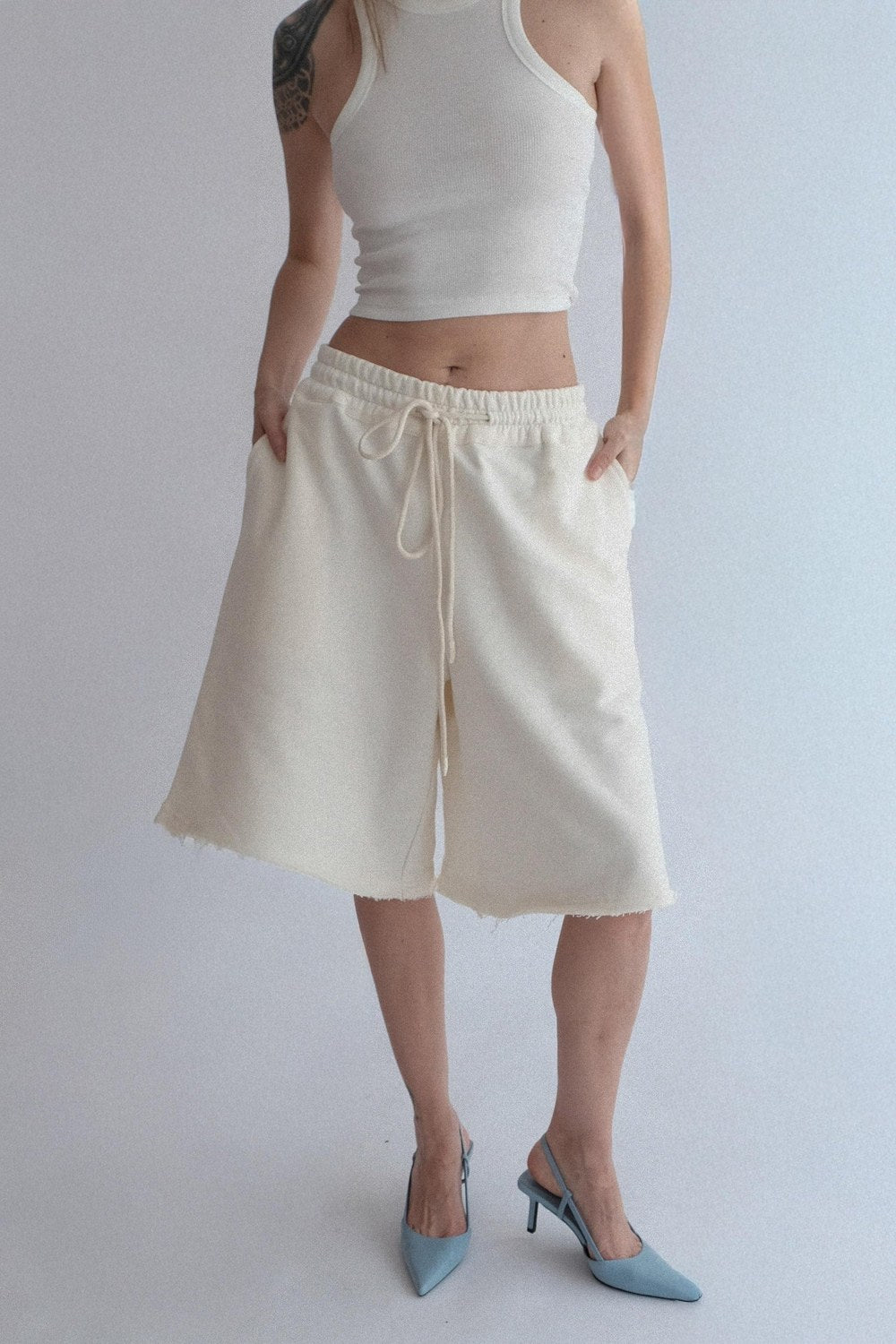 Jasper Fırçalı Penye Relaxed Fit Şort - 1