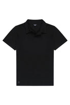 Kısa Kollu Polo T-Shirt, Siyah - 3