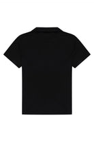 Kısa Kollu Polo T-Shirt, Siyah - 4