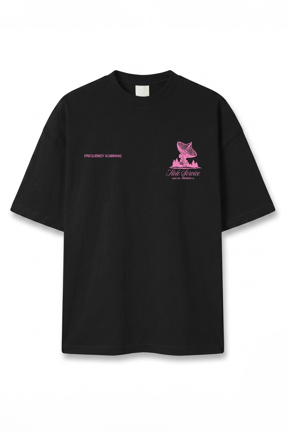 Hole Service Satellite Baskılı Oversize T-Shirt - 12