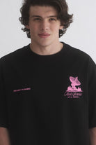 Hole Service Satellite Baskılı Oversize T-Shirt - 2