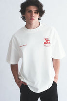 Hole Service Satellite Baskılı Oversize T-Shirt - 6