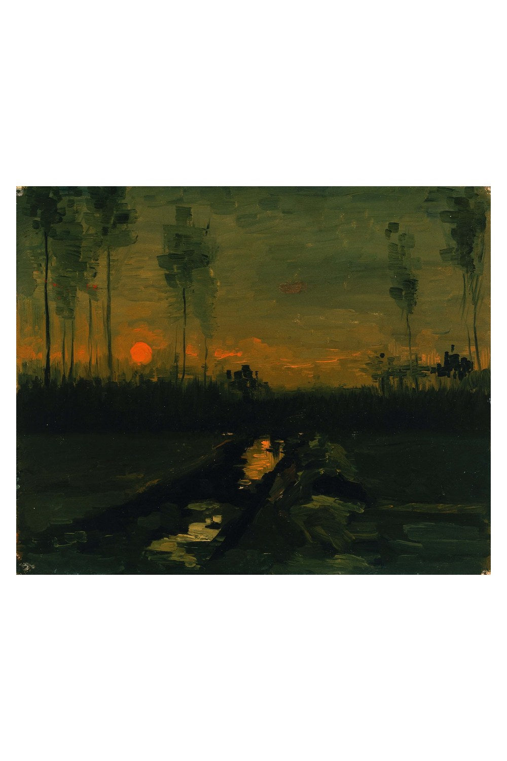 Vincent Van Gogh - Akşam Manzarası - 4