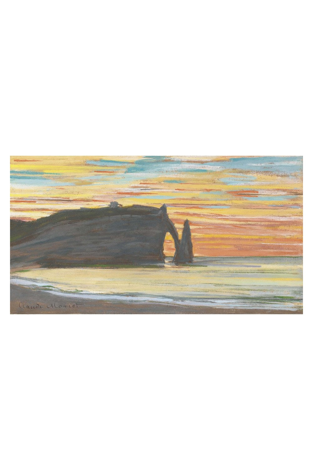 Claude Monet - Étretat, Aval Falezleri - 4