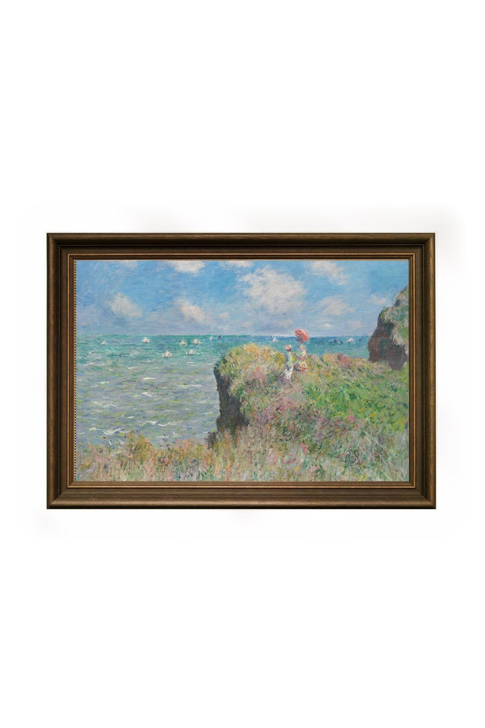 Claude Monet - Pourville'de Falez Yürüyüşü - 3