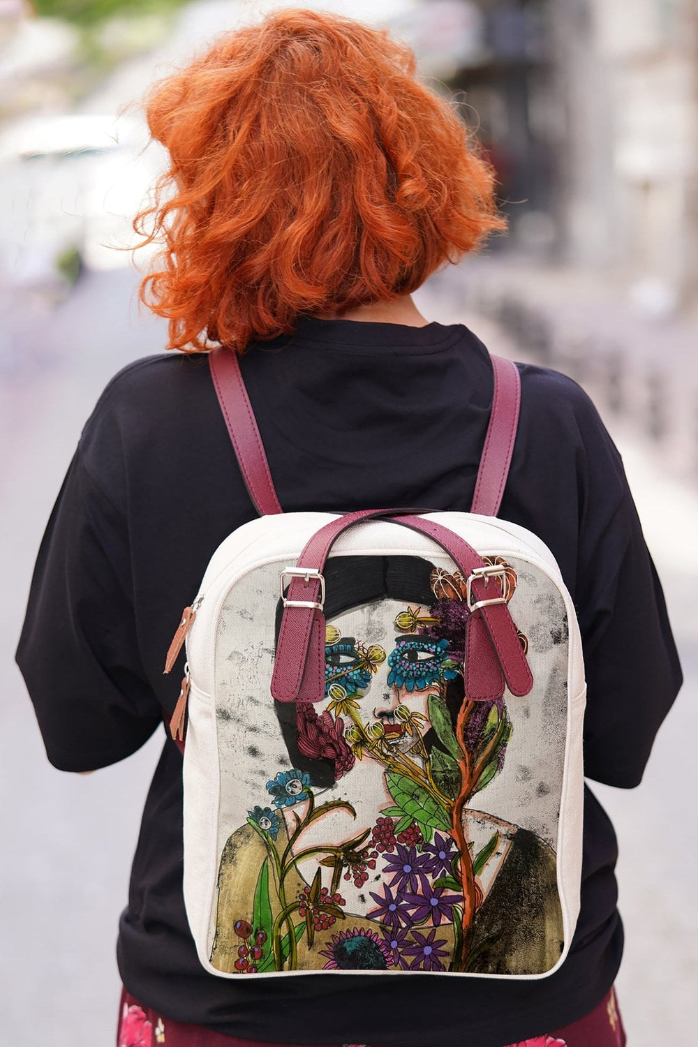 Keten Çanta, Baskılı - 0