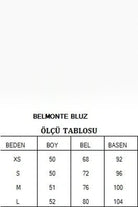 Belmonte Fırfırlı Dantel Bluz, Siyah - 2
