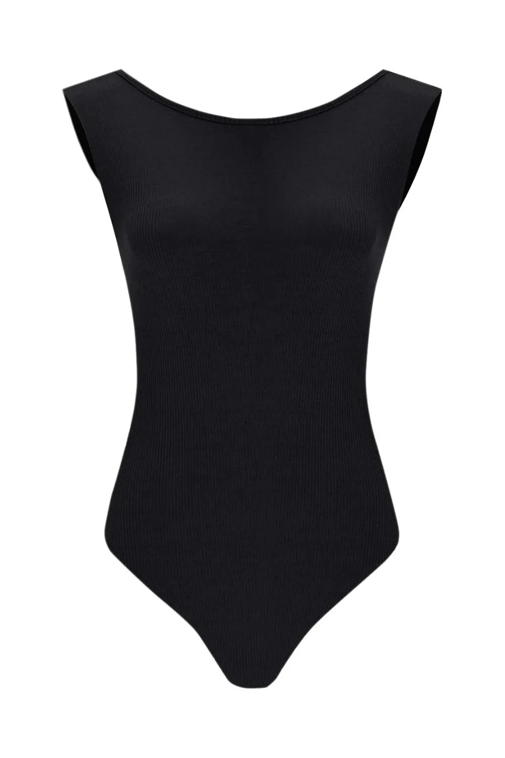 Com Sırt Dekolteli Kolsuz Kaşkorse Body - 0