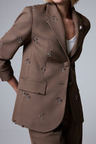 Leona Blazer Ceket - Kahverengi - 1