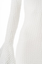 Fleur Sırtı Açık Gofreli Mini Elbise - 6