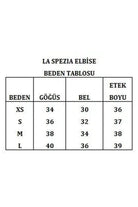 La Spezia Gül Detaylı Tek Omuz Mini Elbise, Siyah - 6