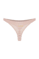 Sexual Sense İşlemeli Tül String Külot, Pudra Pembe - 1