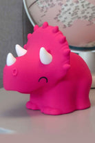 Silikon Gece Lambası Triceratops Pembe - 2