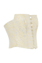 Angless Patterned Strapless Corset Yellow - 2