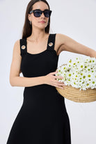 Madison Kadın Yazlık Rayon Triko Elbise Siyah - 6
