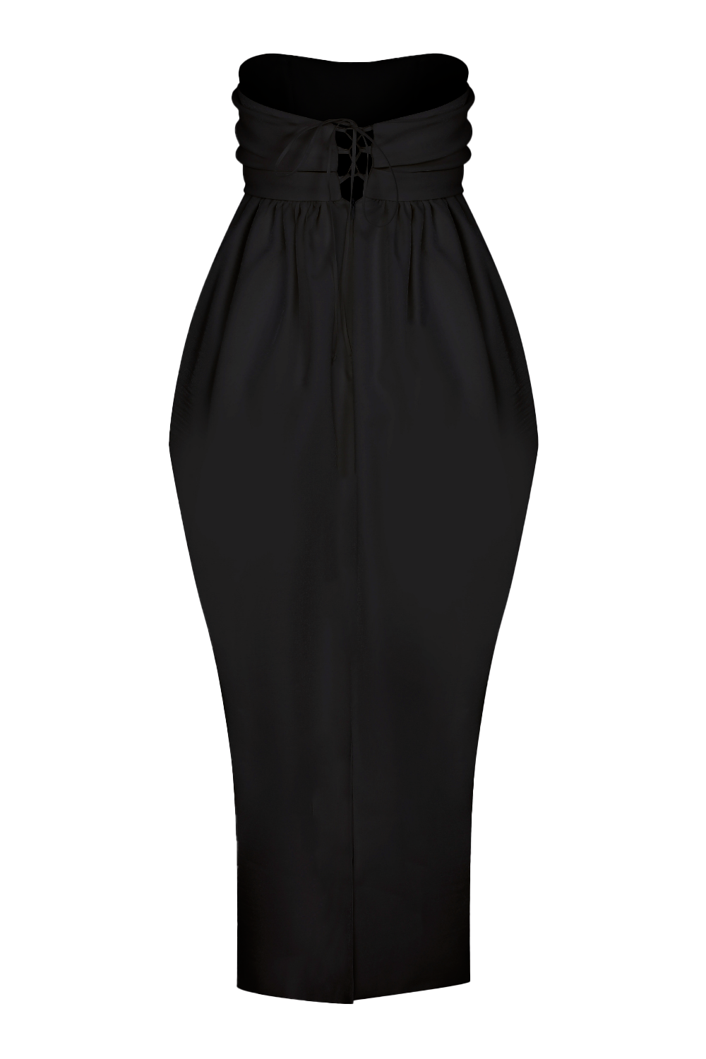 Jeanne Balon Midi Elbise Siyah - 6