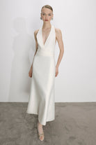 Lauryn Midi Elbise Beyaz - 3