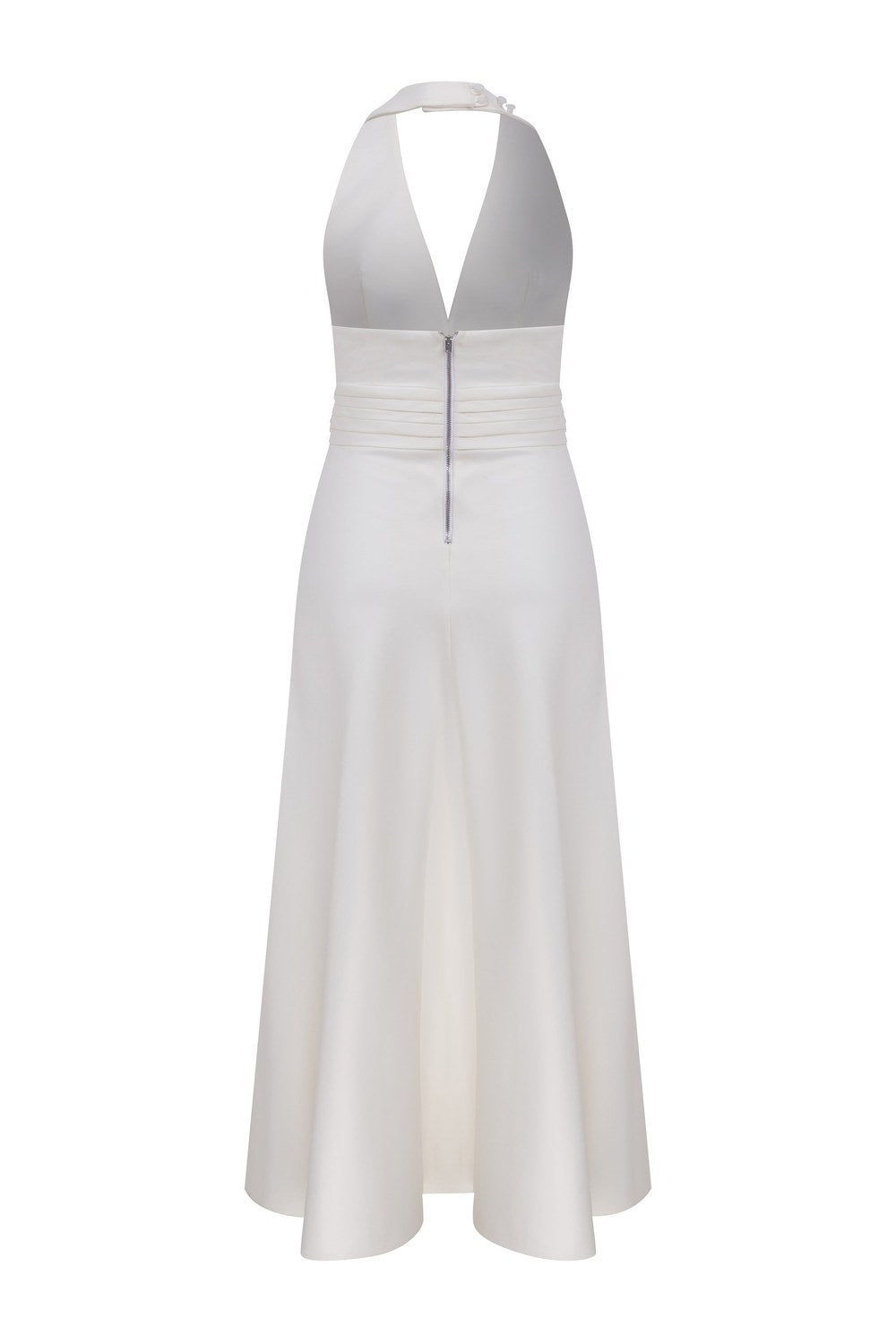 Lauryn Midi Elbise Beyaz - 6