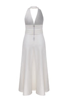 Lauryn Midi Elbise Beyaz - 6
