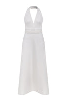Lauryn Midi Elbise Beyaz - 7