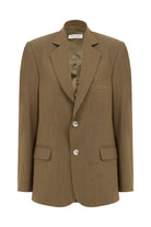 Boxy Oversize Blazer Haki - 1