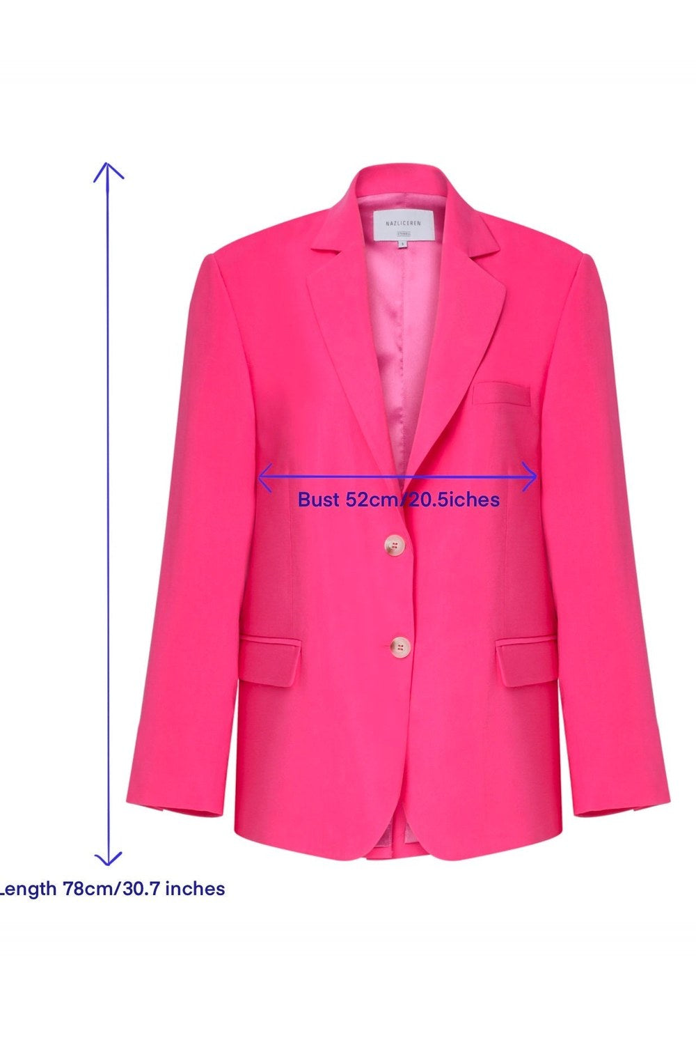 Boxy Oversize Blazer Bubble Gum Pink - 5