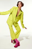 Boxy Oversize Blazer Lime - 3