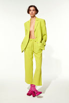 Boxy Oversize Blazer Lime - 4