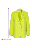 Boxy Oversize Blazer Lime - 5