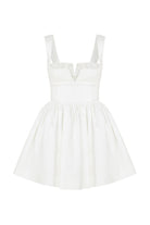 Leanne Saten Mini Elbise Lily White - 7