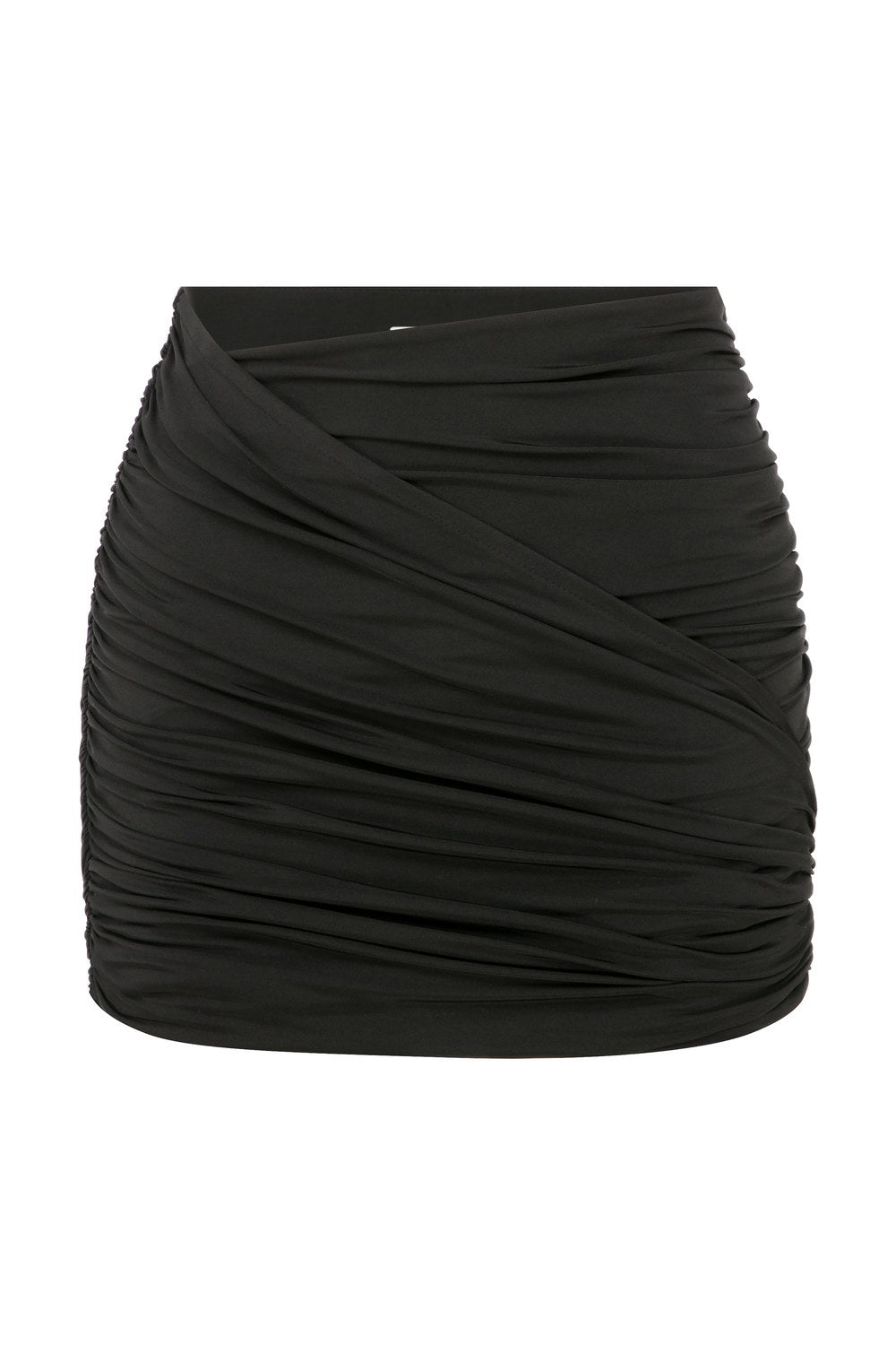 Micha Mini Asimetrik Jarse Etek Black - 9