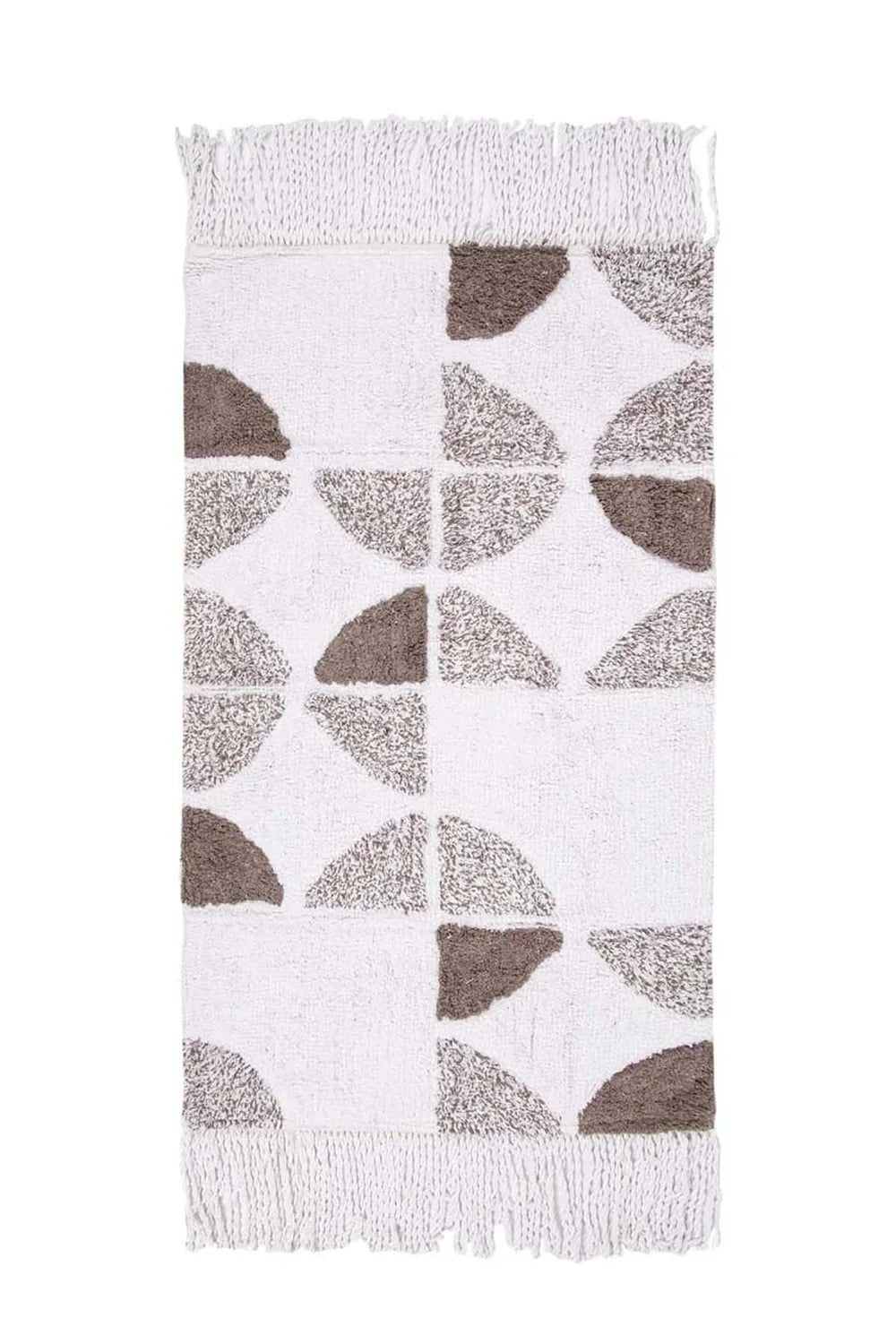 Brook Tekli Banyo Paspası %100 Pamuk 70x110 Ekru - 3