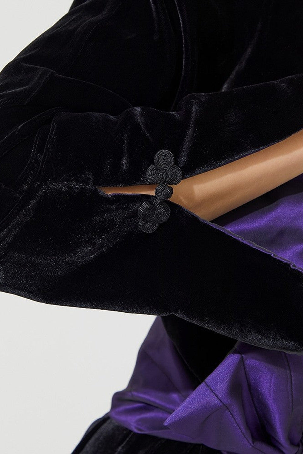 Velvet Kimono Black - 1