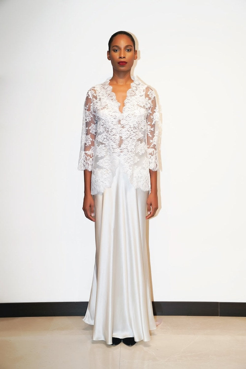 Bride Lace Jacket Ecru - 1