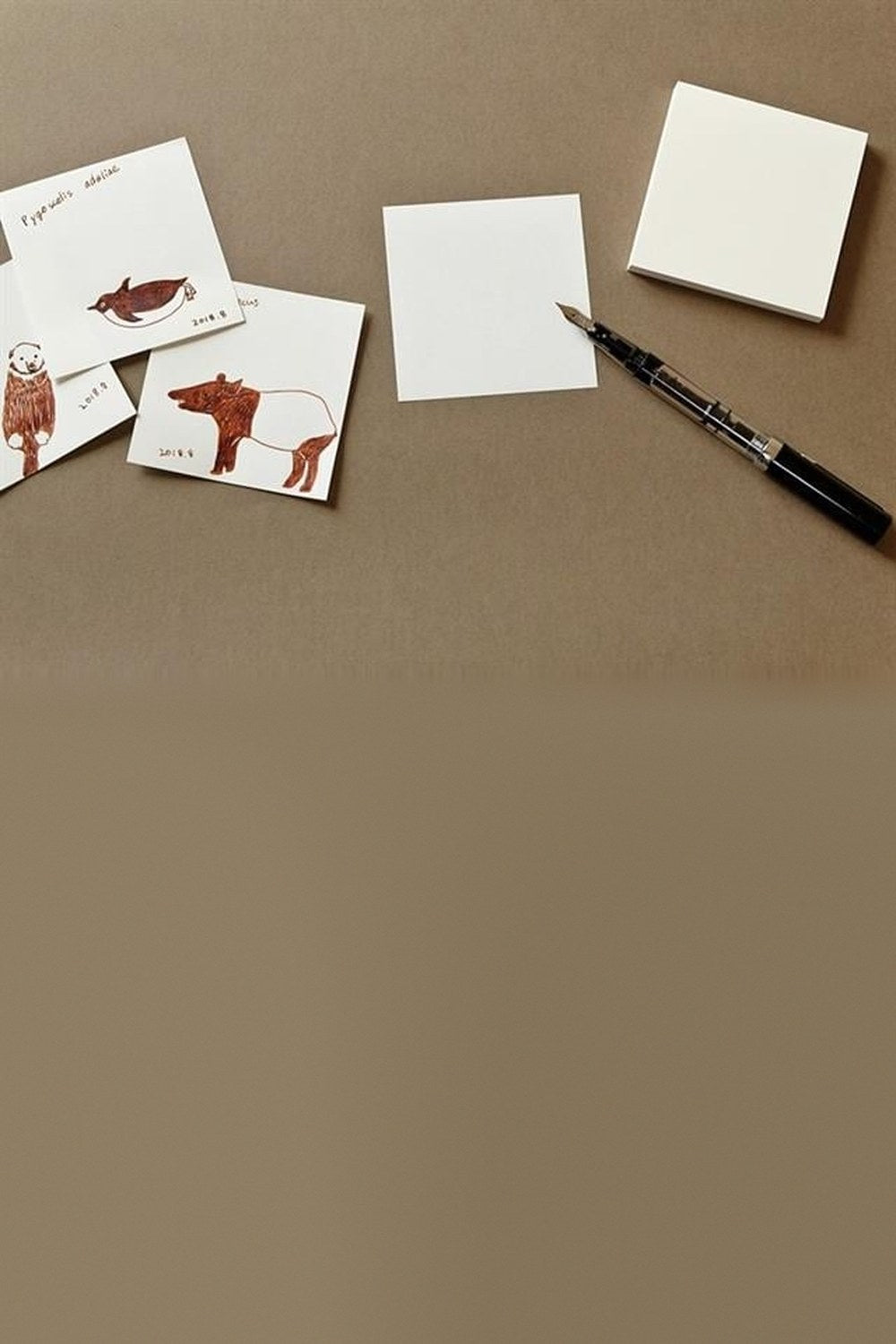 Graphilo Japon Dolma Kalem Kağıdı Kare Memo Çizgisiz Bloknot - 2