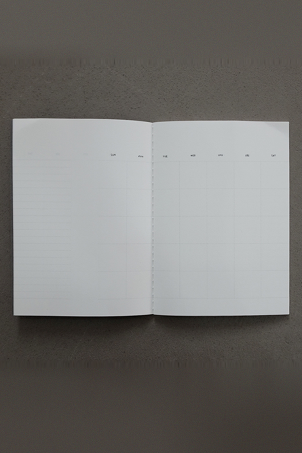 Design The Montly Record Aylık Tarihsiz Defter Gri - 2
