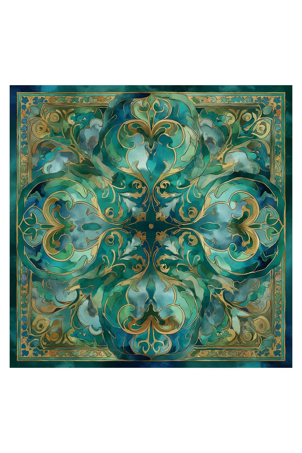 Jade Reverie İpek Fular - 3