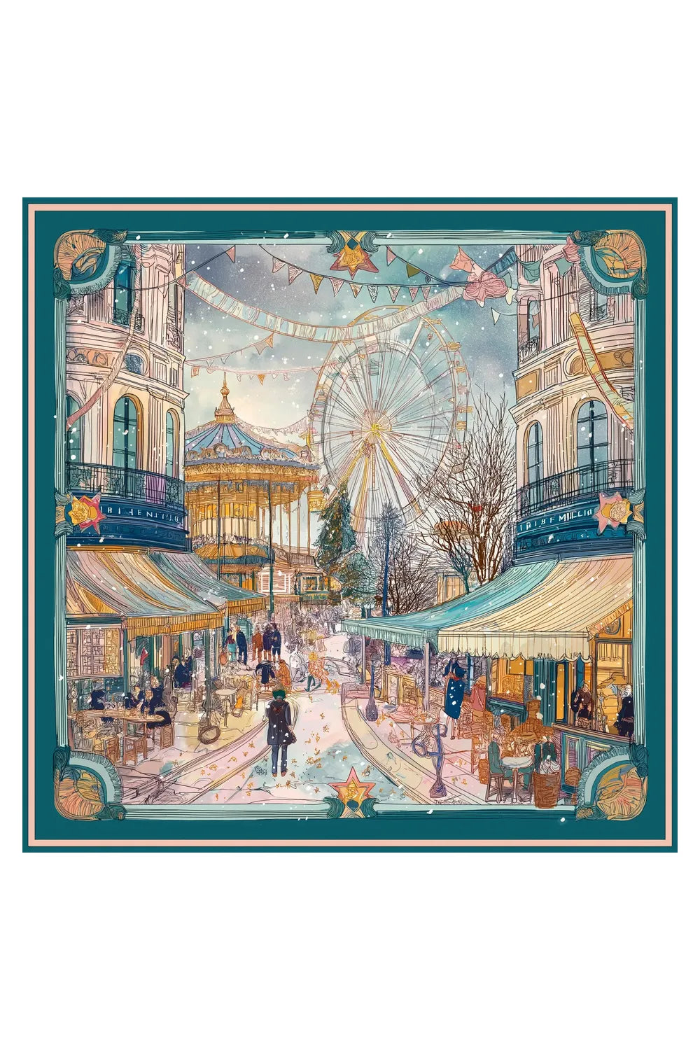 Le Carrousel Magique İpek Fular - 3