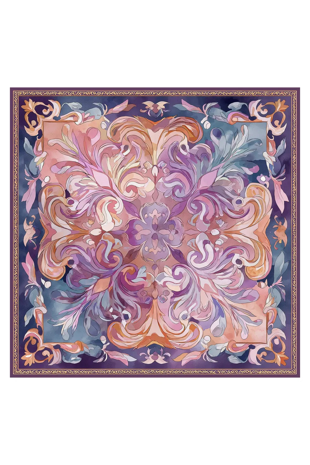 Amethyst Whisper İpek Fular - 3