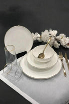 Gold Slender 24 Parça Porselen Yemek Takımı Dsn 045 - 0