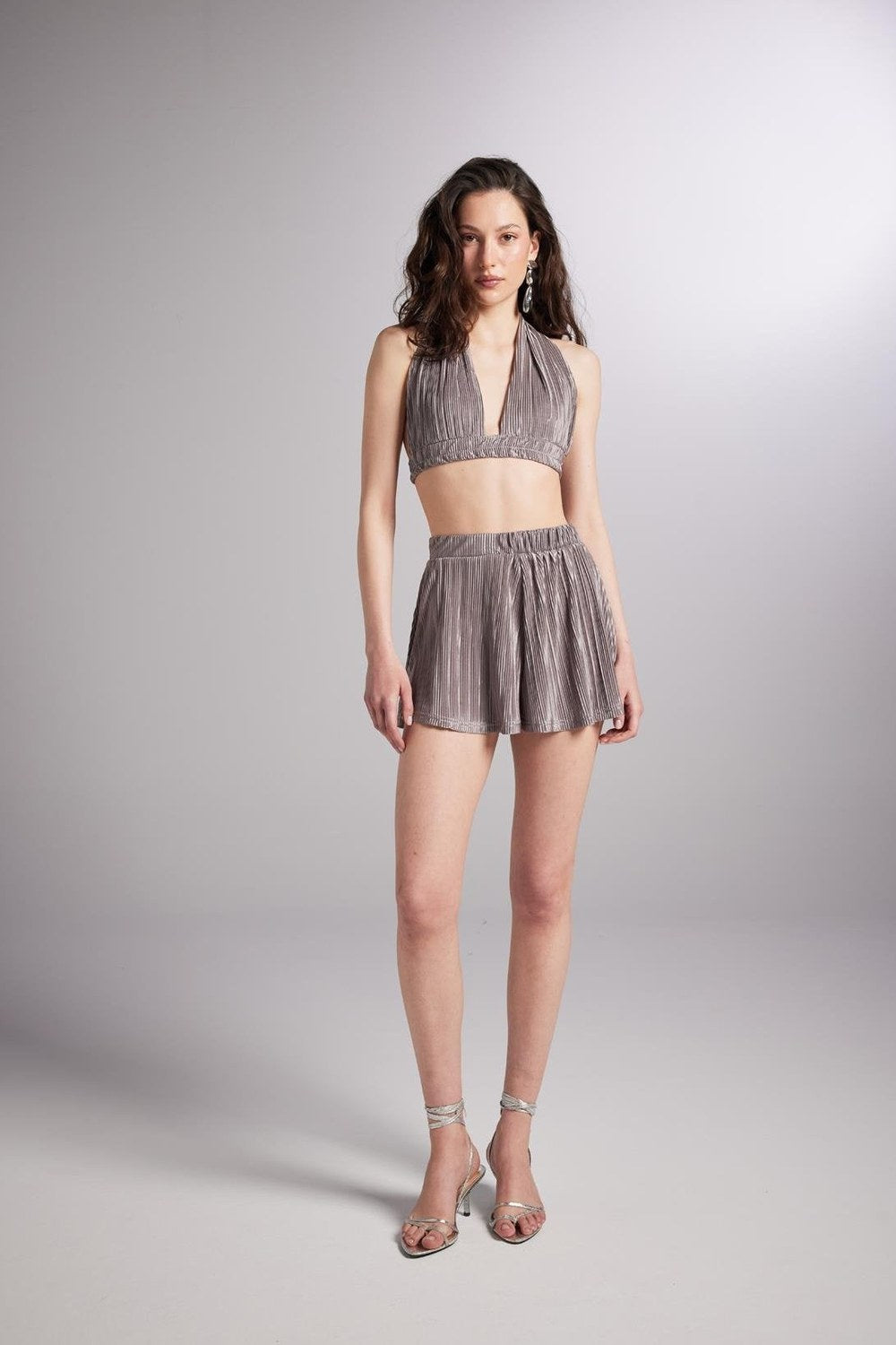 Beli Lastikli Bağlamalı Comfy Büstiyer Vizon - 3