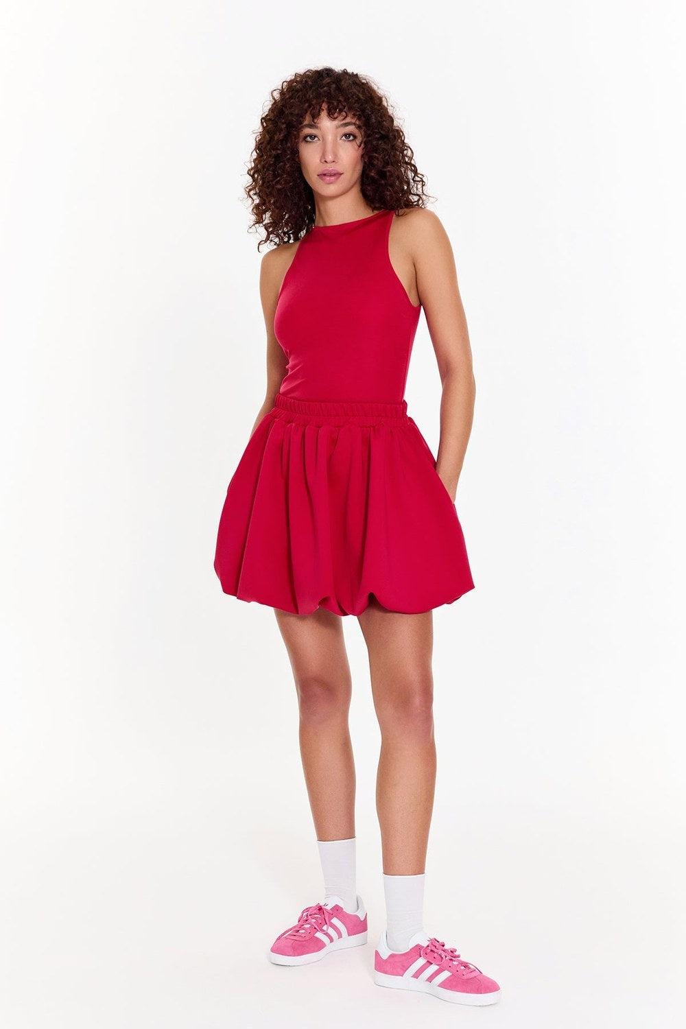 Pink High Neck Tanktop - 6