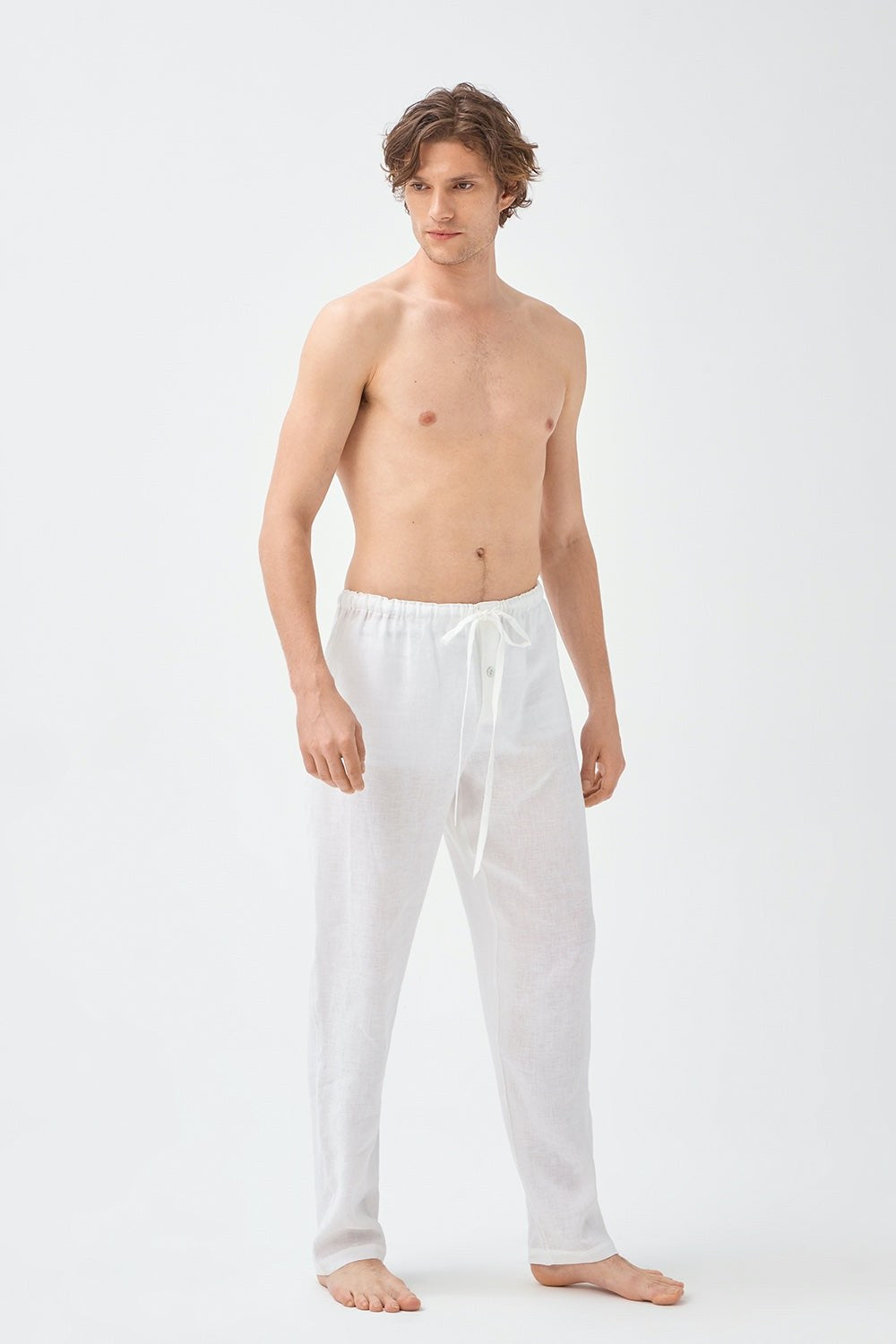 Rem Linen Pants White - 1